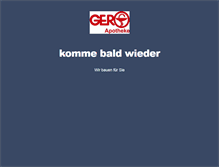 Tablet Screenshot of gero-apotheke.de